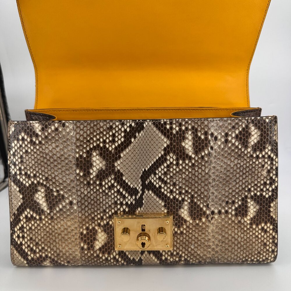 Gucci Python Medium Padlock Shoulder Bag - Picture 11 of 14
